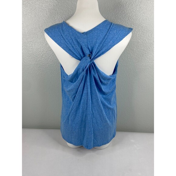 Culture Code Women Medium Blue Blouse Sleeveless Twist Strap Back NWT - Picture 5 of 8